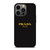 PRADA MILANO GOLD LETTER iPhone 13 Pro Case Cover