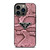 PRADA MILANO LOGO PINK SNAKE TEXTURE iPhone 13 Pro Case Cover