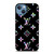 LOUIS VUITTON LOGO LV BLACK RAINBOW iPhone 13 Case Cover