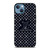 LOUIS VUITTON LV LOGO PATTERN NAVY iPhone 13 Case Cover