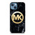 MICHAEL KORS GOLD MK LOGO iPhone 13 Case Cover