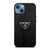 PRADA MILANO BLACK LEATHER iPhone 13 Case Cover
