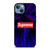 SUPREME GLOWING PALM TREE iPhone 13 Case Cover SUPREME GLOWING PALM TREE iPhone 13 Case Cover