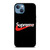 SUPREME X NIKE BLACK LOGO iPhone 13 Case Cover
