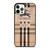 BURBERRY TAG LOGO iPhone 12 Pro Case Cover