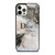 CHRISTIAN DIOR LOGO ICON ON MARBLE iPhone 12 Pro Case Cover