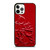 DIOR RED EMBOSS EMBLEM iPhone 12 Pro Case Cover