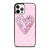 LOUIS VUITTON LOGO PINK HEART DIAMOND iPhone 12 Pro Case Cover