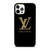 LOUIS VUITTON LV LOGO BLACK GOLD iPhone 12 Pro Case Cover