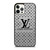 LOUIS VUITTON LV LOGO GRAY iPhone 12 Pro Case Cover