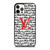LV LOUIS VUITTON PARIS PATTERN LOGO RED WHITE iPhone 12 Pro Case Cover