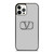 VALENTINO SILVER EMBLEM iPhone 12 Pro Case Cover VALENTINO SILVER EMBLEM iPhone 12 Pro Case Cover