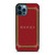 GUCCI LOGO RED iPhone 12 Pro Max Case Cover