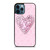 LOUIS VUITTON LOGO PINK HEART DIAMOND iPhone 12 Pro Max Case Cover