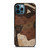 LOUIS VUITTON LV LOGO CAMO LEATHER iPhone 12 Pro Max Case Cover