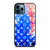 LOUIS VUITTON LV LOGO PATTERN BLUE RED iPhone 12 Pro Max Case Cover