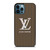 LOUS VUITTON LOGO LV BROWN STRIPES ICON iPhone 12 Pro Max Case Cover
