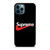 SUPREME X NIKE BLACK LOGO iPhone 12 Pro Max Case Cover