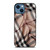 BURBERRY PATTERN FABRIC SCARF iPhone 14 Case Cover