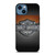 HARLEY DAVIDSON MOTORCYCLES COMPANY METAL LOGO iPhone 14 Case Cover
