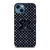 LOUIS VUITTON LV LOGO PATTERN NAVY iPhone 14 Case Cover