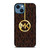 MICHAEL KORS MK GOLD EMBLEM iPhone 14 Case Cover