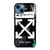 OFF WHITE LOGO SEEING THINGS iPhone 14 Case Cover