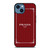 PRADA LOGO RED STRIPE iPhone 14 Case Cover