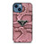 PRADA MILANO LOGO PINK SNAKE TEXTURE iPhone 14 Case Cover