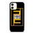FENDI ROMA YELLOW LOGO iPhone 12 Case Cover