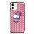 HELLO KITTY GUCCI PINK PATTERN LOGO iPhone 12 Case Cover