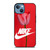 NIKE RED TULIP iPhone 13 Case Cover