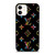 LOUIS VUITTON LOGO LV BLACK COLOR MIX iPhone 12 Case Cover