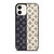 LOUIS VUITTON PATTERN BLACK AND WHITE iPhone 12 Case Cover