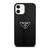 PRADA MILANO BLACK LEATHER iPhone 12 Case Cover