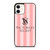 VICTORIA'S SECRET PINK STRIPES iPhone 12 Case Cover