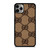 BROWN GUCCI LOGO PATTERN ICON iPhone 11 Pro Max Case Cover