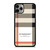 BURBERRY LONDON PATTERN LOGO iPhone 11 Pro Max Case Cover