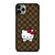 LOUIS VUITTON LOGO LV PATTERN HELLO KITTY iPhone 11 Pro Max Case Cover