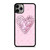 LOUIS VUITTON LOGO PINK HEART DIAMOND iPhone 11 Pro Max Case Cover