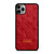 LOUIS VUITTON LV LOGO RED LEATHER iPhone 11 Pro Max Case Cover