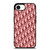 CHRISTIAN DIOR RED CHRISTIAN DIOR PARIS MONOGRAM iPhone 16e Case Cover