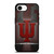 INDIANA HOOSIERS BASKETBALL METAL LOGO iPhone 16e Case Cover