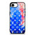 LOUIS VUITTON LV LOGO PATTERN BLUE RED iPhone 16e Case Cover