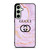 GUCCI LOGO EMBLEM ON PINK MARBLE Samsung Galaxy S24 FE Case Cover GUCCI LOGO EMBLEM ON PINK MARBLE Samsung Galaxy S24 FE Case Cover