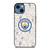 MANCHESTER CITY PUMA PATTERN  iPhone 14 Case Cover