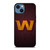 WASHINGTON COMMANDERS WOOD LOGO  iPhone 14 Case Cover WASHINGTON COMMANDERS WOOD LOGO  iPhone 14 Case Cover