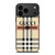 GUCCI LOGO X BURBERRY PATTERN iPhone 17 Pro Max Case Cover