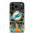 MIAMI DOLPHINS STRIPE NFL LOGO iPhone 17 Pro Max Case Cover MIAMI DOLPHINS STRIPE NFL LOGO iPhone 17 Pro Max Case Cover