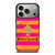 KATE SPADE PINK ORANGE STRIPE iPhone 17 Pro Case Cover
